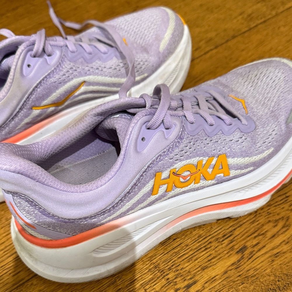 Hoka Women's Purple and Orange Athletic Shoes
